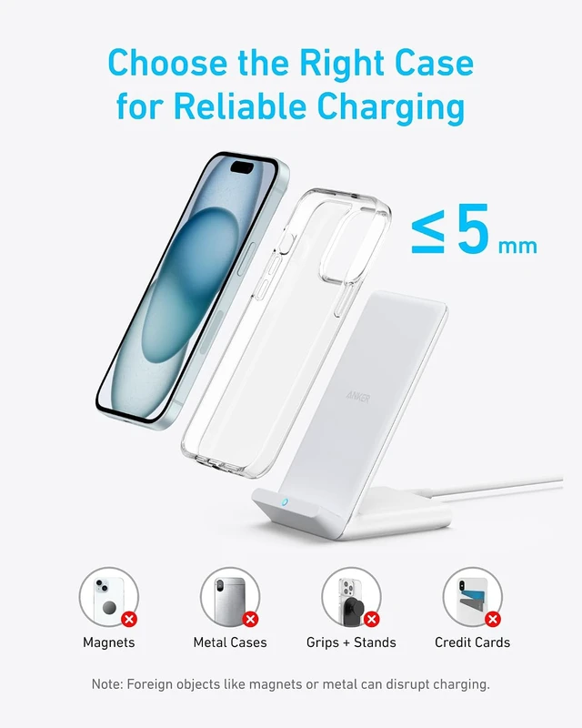 Alt view image 6 of 7 - 313 Qi-Certified 10W Max Wireless Charger Stand