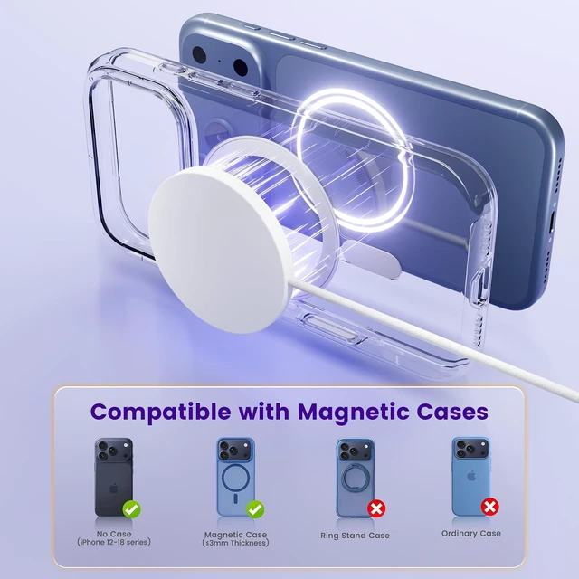 Alt view image 4 of 7 - MagSafe 25W Wireless Charger for Magnetic Fast Charging Pad