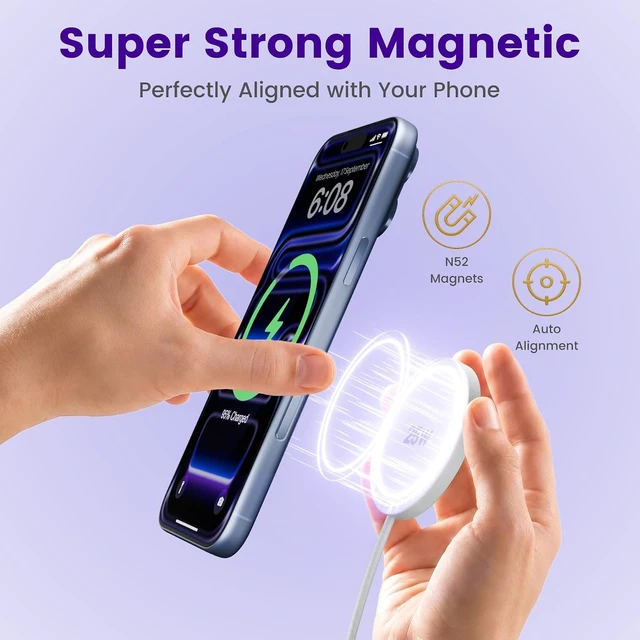 Alt view image 6 of 7 - MagSafe 25W Wireless Charger for Magnetic Fast Charging Pad