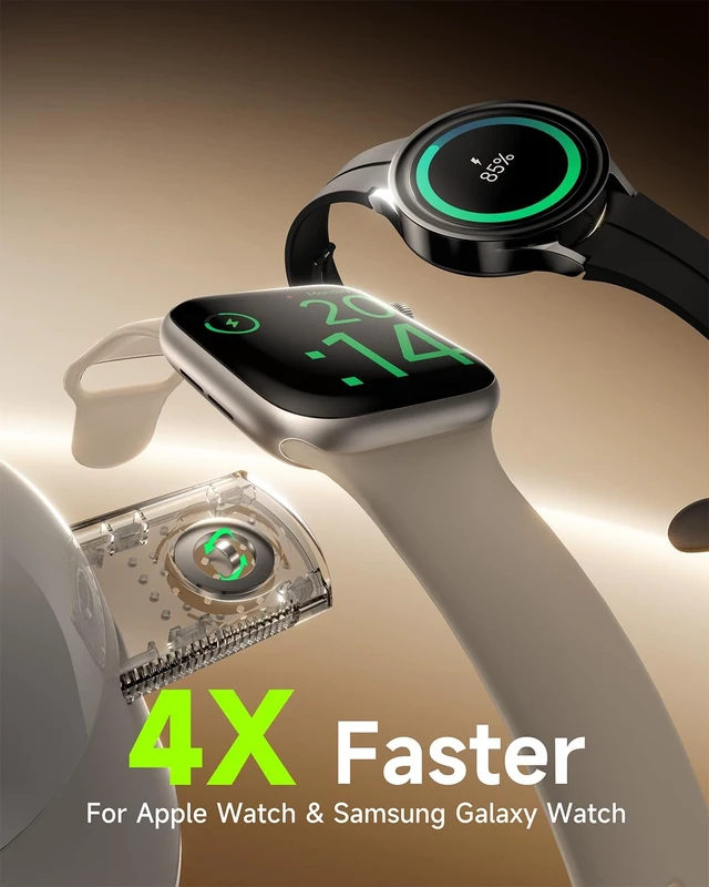 Alt view image 4 of 7 - 4?in?1 Wireless Charging Station with Night Light for &