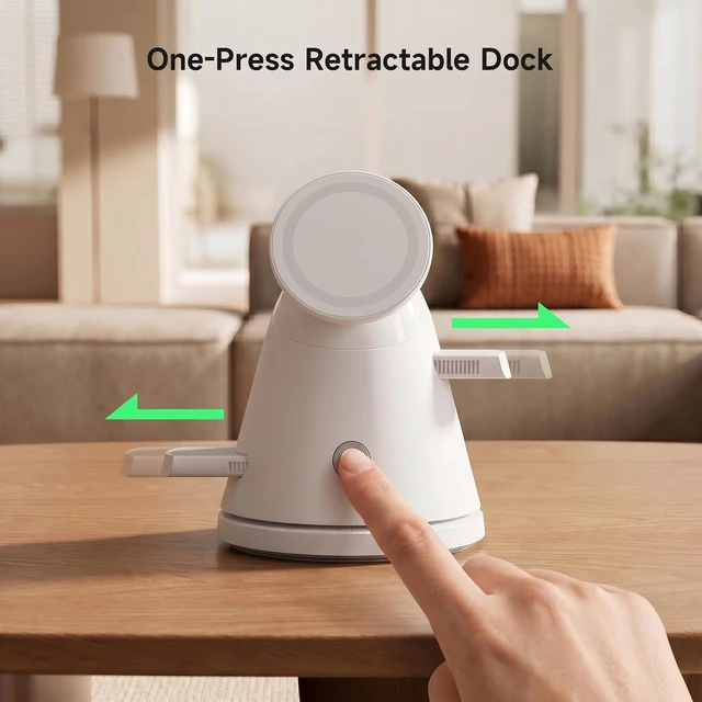 Alt view image 6 of 7 - 4?in?1 Wireless Charging Station with Night Light for &