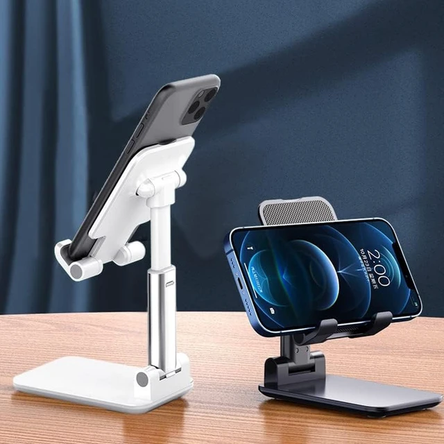 Alt view image 2 of 7 - 2 Pcs Cell Phone Stand for Desk Adjustable Desktop Phone Holder