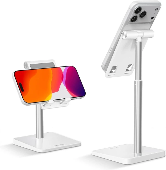 Main image of CA02 Cell Phone Stand with Charging Hole for Desk Lightweight Silver