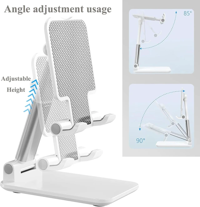 Alt view image 7 of 7 - 2 Pcs Cell Phone Stand for Desk Adjustable Desktop Phone Holder