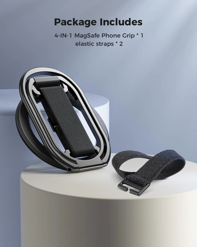 Alt view image 7 of 7 - for MagSafe Phone Grip Kickstand Magnetic Phone Ring Holder
