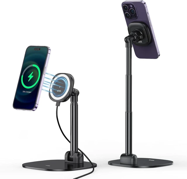 Main image of VRIG Magnetic Wireless Charger Phone Stand 360°Rotation Desk Phone Holder
