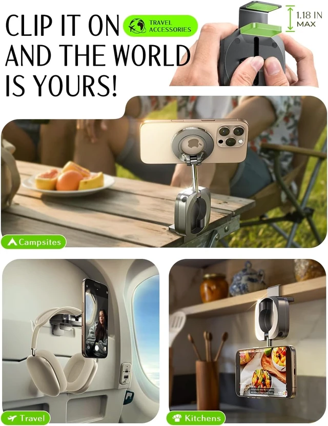 Alt view image 5 of 7 - Airplane Travel Essentials kitchen Tool Airplane Phone Holder Desk