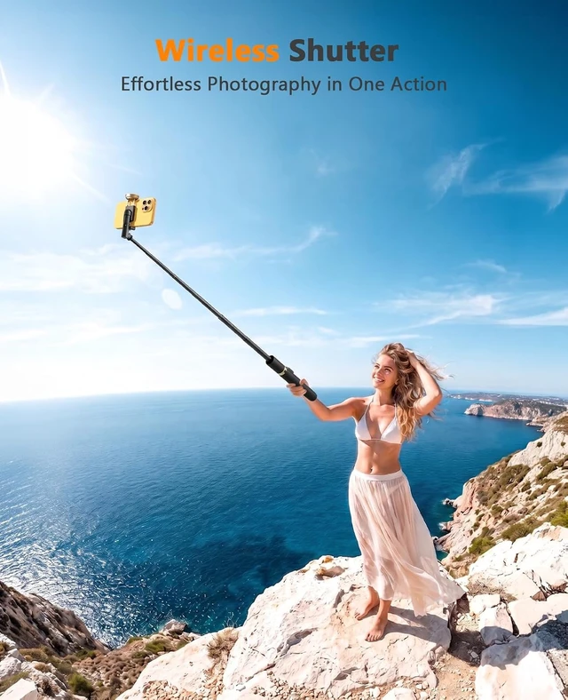 Alt view image 4 of 7 - Tripod for iPhone Selfie Stick with Remote Stable & Durable Phone Tripod