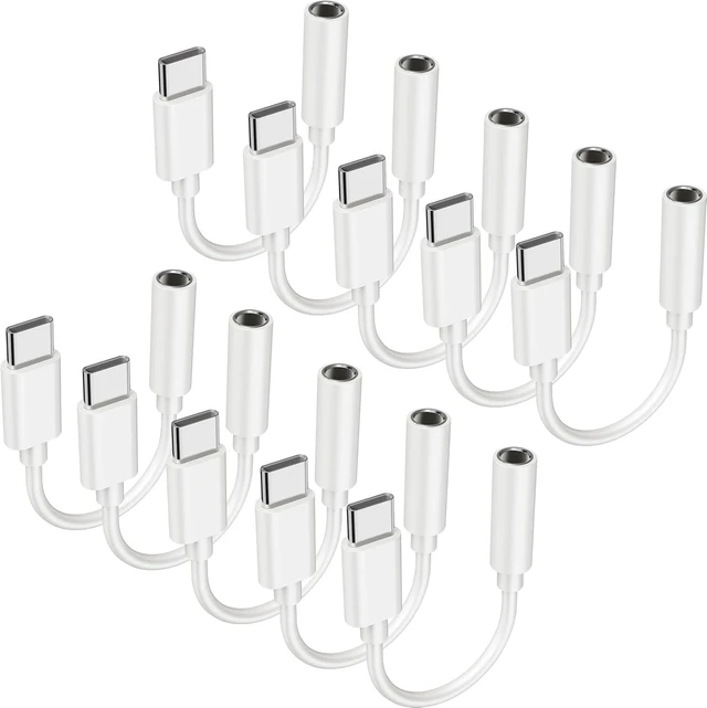 Main image of 10PCS Type USB C to 3.5mm Female Headphone Jack Adapter