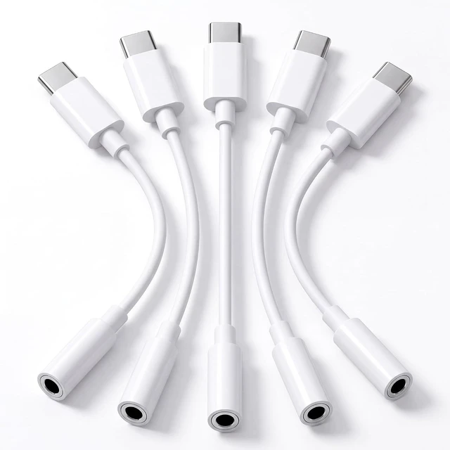 Main image of Headphone Jack Adapter to USB C 3.5mm Aux to USBC Audio Converter