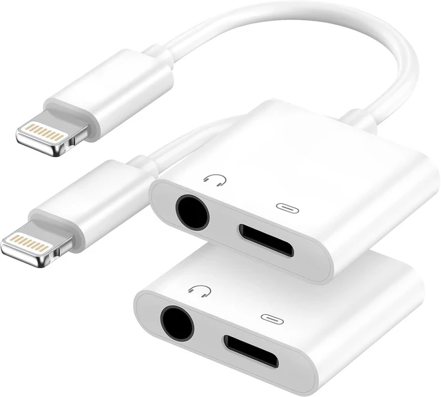 Main image of 2-in-1 Lightning to 3.5mm Adapter MFi Certified Fast Charge & Audio Dongle