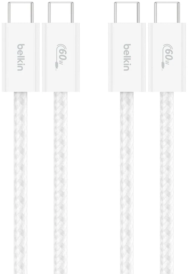 Main image of USB C to USB C 60W Braided Cable 2 Pack 3.3ft iPhone Charger Cord