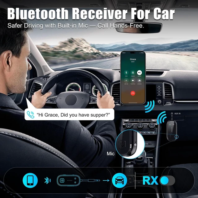 Alt view image 7 of 7 - 2026 Upgrade Pro Bluetooth 6.0 Transmitter Receiver 2-in-1 Adapter