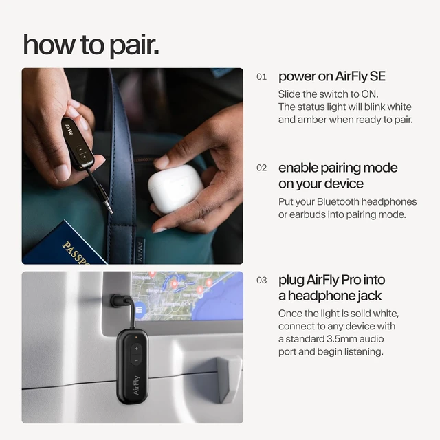 Alt view image 6 of 7 - AirFly SE Bluetooth Wireless Audio Transmitter Adapter Black