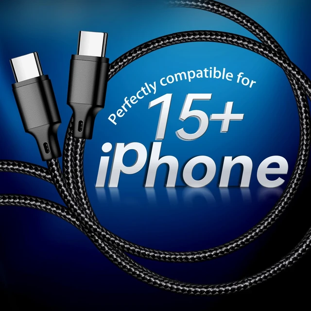 Alt view image 6 of 7 - USB C to USB C Cable 5 Pack 60W 3/3/6/6/10ft Fast Charger Cord