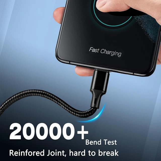 Alt view image 5 of 7 - USB C to USB C Cable 5 Pack 60W 3/3/6/6/10ft Fast Charger Cord