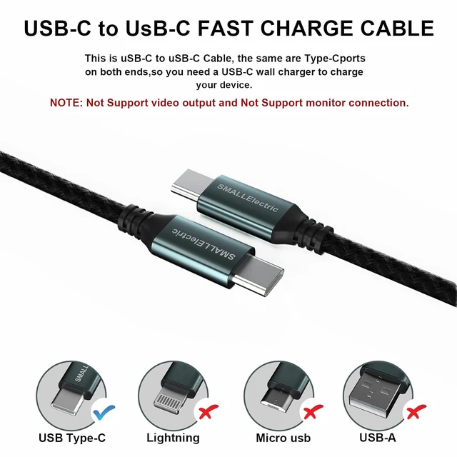 Alt view image 4 of 6 - USB C to USB C Charging Cable 5Pack 60W Type C Fast 6ft Long Charger Cord for iPhone 16/16 Plus/16 Pro Max/iPhone 15/15 Plus/ 15 Por Max Mac Book/iPad/Android Samsung Galaxy S22 S23