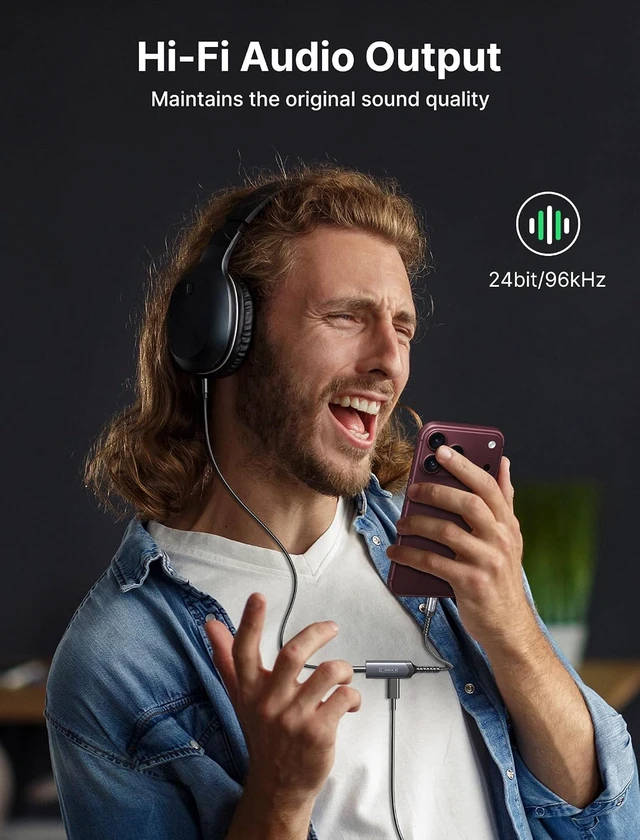 Alt view image 4 of 7 - USB C Headphone Adapter and Charger 2-in-1 3.5mm Audio PD 60W Fast