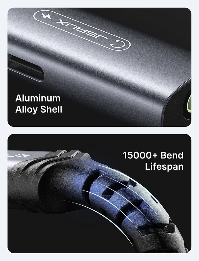 Alt view image 7 of 7 - USB C Headphone Adapter and Charger 2-in-1 3.5mm Audio PD 60W Fast