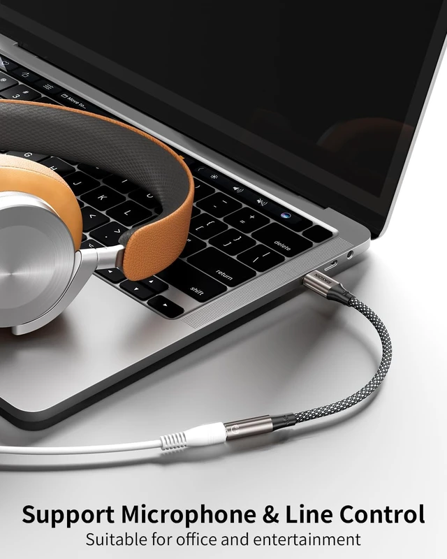 Alt view image 5 of 7 - USB Type C to 3.5mm Female Headphone Jack Adapter USB-C to Aux Audio Dongle Cable Compatible with iPhone 17 Air 16 15 Pro Max Galaxy S23-S21 Ultra Pixel 9 8 Pro