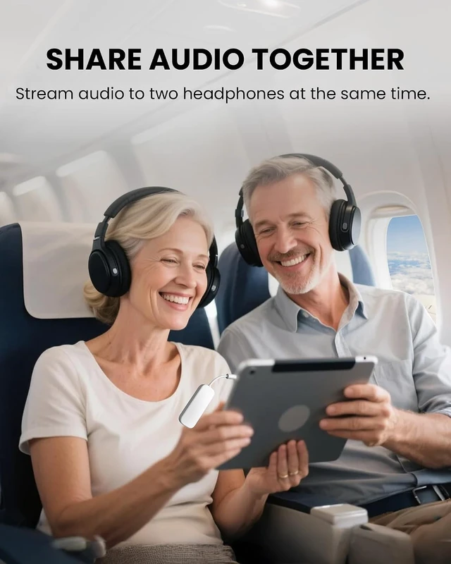 Alt view image 5 of 7 - Relay - Airplane Bluetooth Adapter for 2 AirPods or Headphones