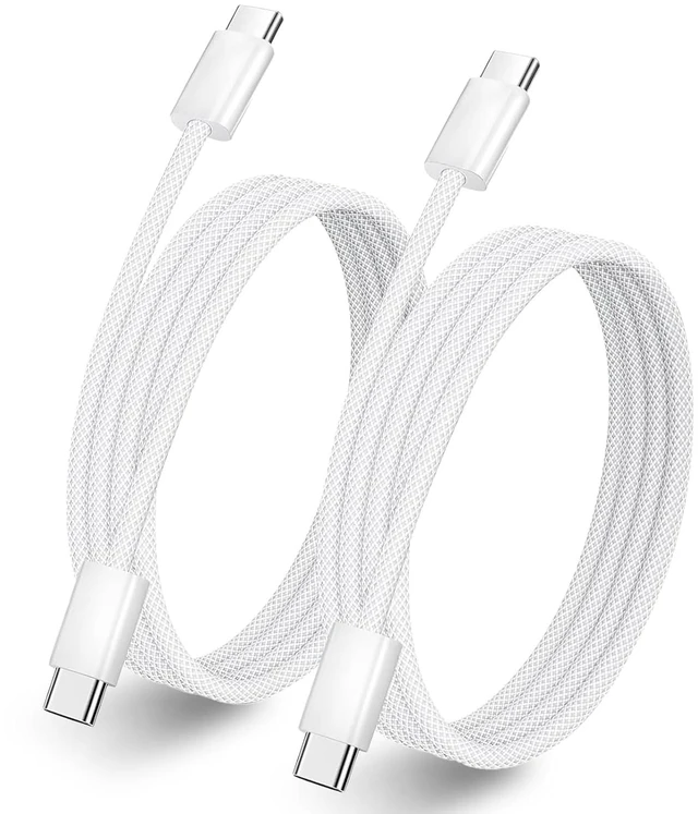 Main image of USB C to USB C Cable 3FT 60W 2-Pack Charger Cord for iPhone 18 17