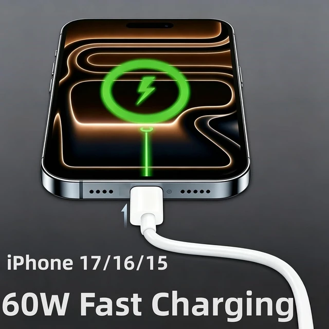 Alt view image 5 of 7 - Short USB C to USB C Cable 1.5 ft 60W Fast Charging USBC Car Charger Cord
