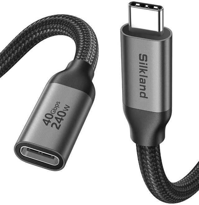Main image of 40Gbps USB4 USB C Extension Cable 240W for Thunderbolt 4 3.3 FT