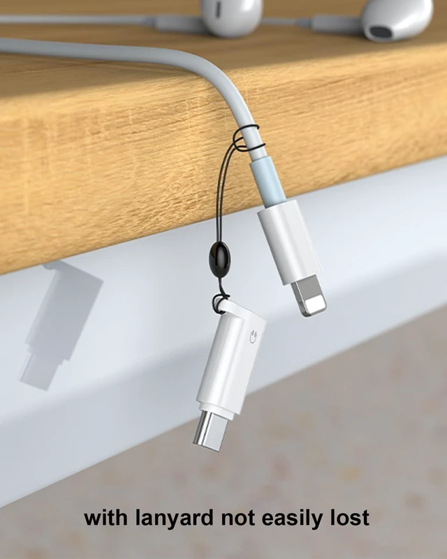 Alt view image 6 of 7 - Headphone Adapter for iPhone Lightning to USB C Audio Adapter