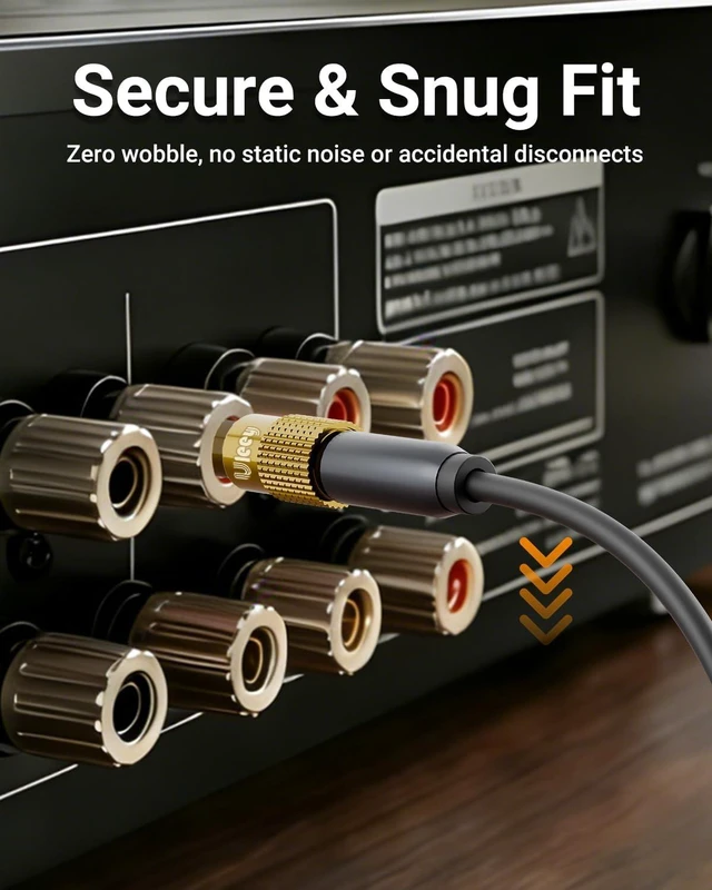 Alt view image 7 of 7 - 6.35mm 1/4 Male to 3.5mm 1/8 Female Headphone Stereo Adapter 2-Pack