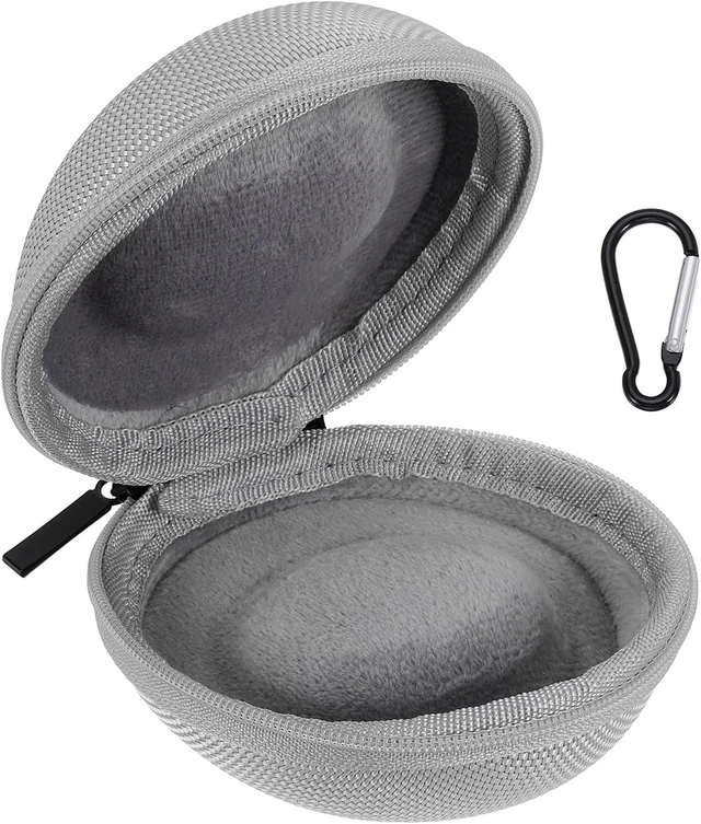 Main image of Watch Travel Case 1 Slot Oxford Gray Up to 50mm/2 Silver