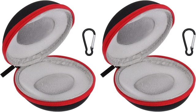 Main image of 2pcs Watch Travel Case 1 Red Slot Oxford Crystal 50mm/2 Black