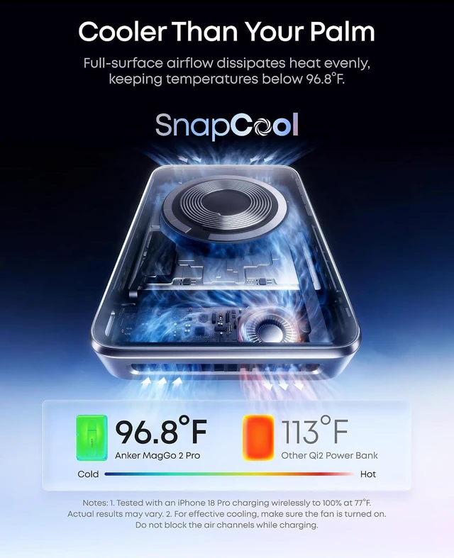 Alt view image 5 of 7 - MagGo 2 Pro Power Bank Qi2.2 25W 10000mAh Magnetic Portable Charger