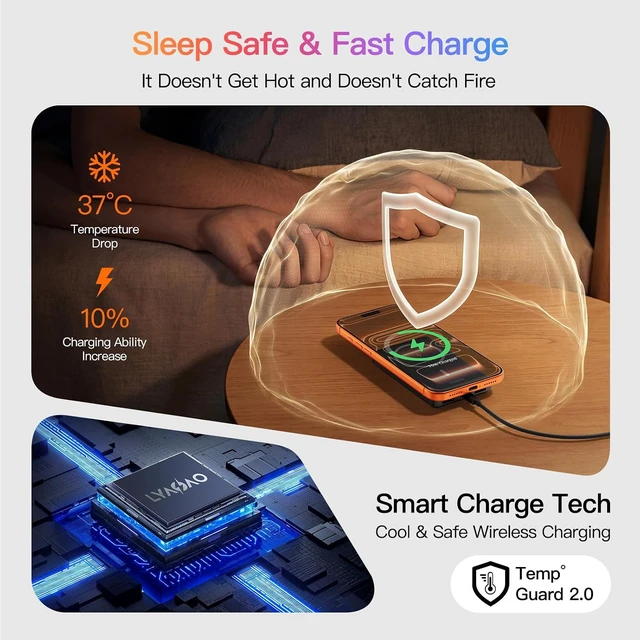 Alt view image 4 of 7 - for MagSafe Power Bank 10000mAh 40% Smaller Magnetic Power Bank