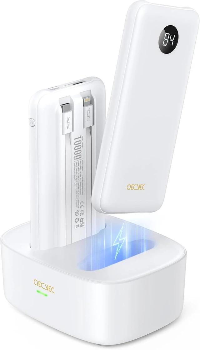 Main image of 10000mAh Portable Charger 2 Pack Cell Phone Portable Power Banks 22.5W Fast Charging Battery Pack Slim Travel Power Bank for iPhone Galaxy S24/S23 Android Devices Black