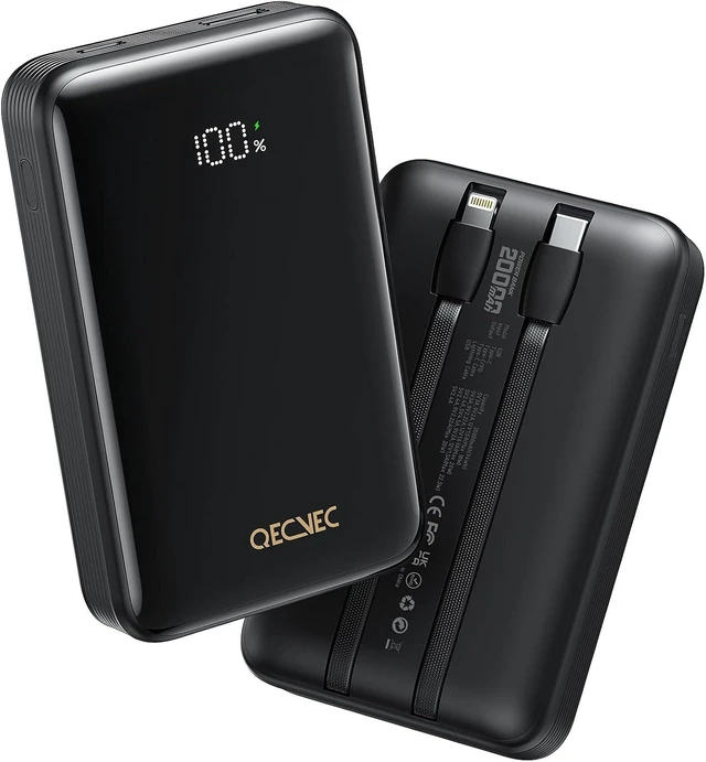 Main image of Portable Charger 20000mAh 22.5W Power Bank Fast Charging High Capacity Cell Phone Portable Power Banks with for iPhone Android etc Travel Essential (Black)