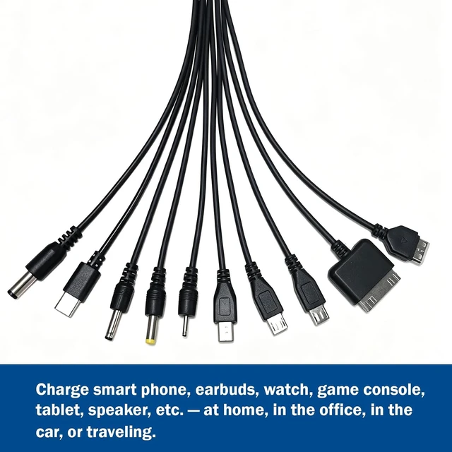 Alt view image 5 of 7 - 10 in 1 Multi Universal USB Charging Cable