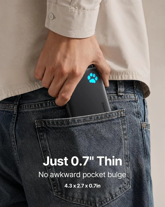 Alt view image 3 of 7 - 45W Fast Charging Tablet Portable Charger Smaller 10000mAh Power Bank