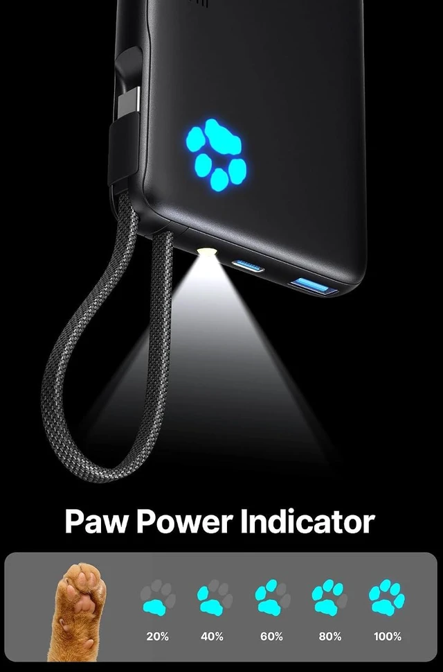 Alt view image 6 of 7 - 45W Fast Charging Tablet Portable Charger Smaller 10000mAh Power Bank