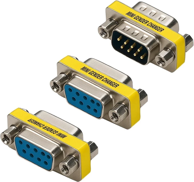 Main image of DB9 Adapter 3-Pack RS232 Serial Gender Changer Set