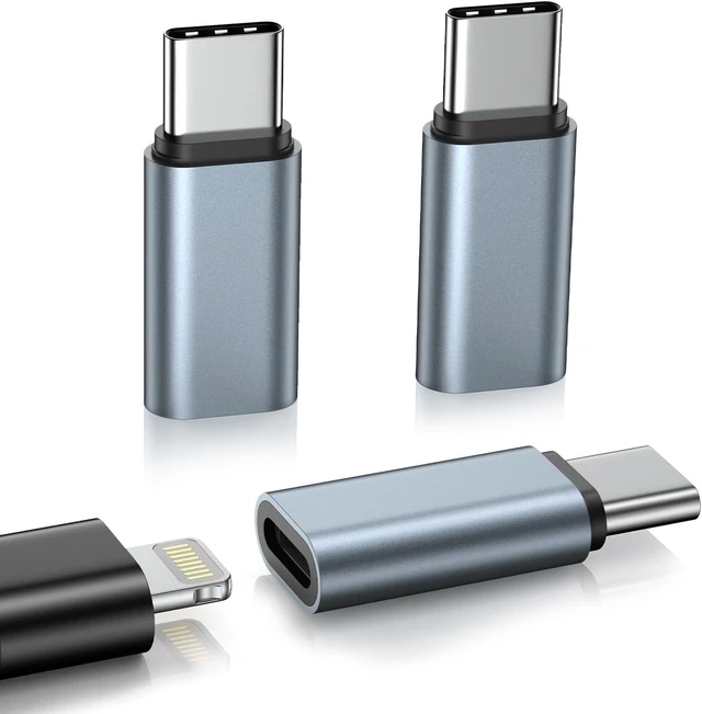 Main image of Lightening Female to USB C Male Adapter for iPhone 17e/17 Pro Max/17 Air/17