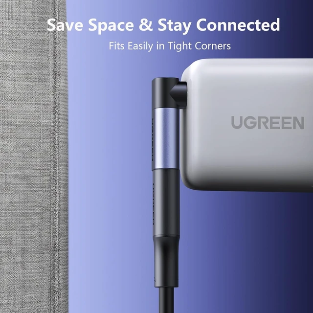 Alt view image 6 of 7 - 90 Degree USB C Adapter 3 Pack Right Angle Male to Female Converter
