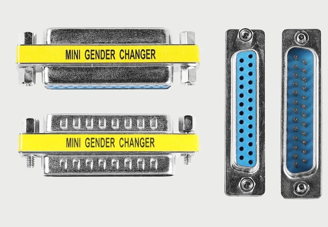 DB25 25 Pin Gender Changer D-SUB 25Pin Coupler Serial Cable - Newegg.com