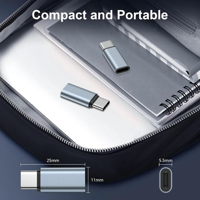 Alt view image 5 of 7 - Lightning Female to USB-C Adapter Type C to Lightning Adaptor Dongle Cable