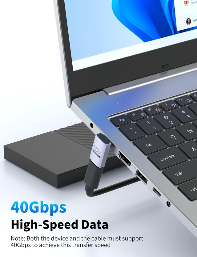 Alt view image 3 of 6 - 4 Pack 90 Degree USB C Right Angle Adapter Right Angle USB C Male to Female