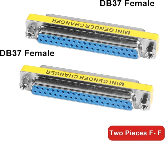 Alt view image 4 of 7 - DB37 37 Pin Female to Female Gender Changer VGA Adapter Connector
