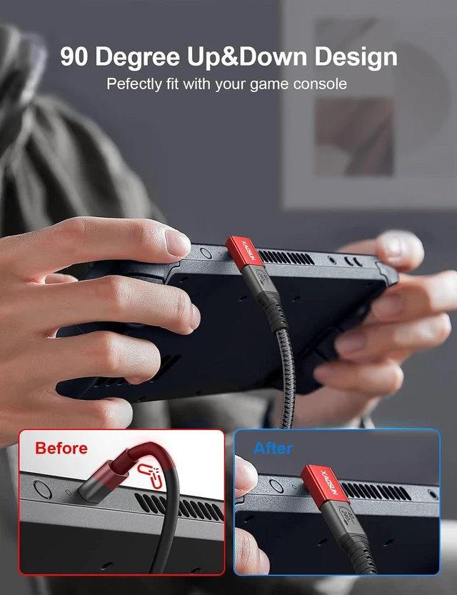 Alt view image 4 of 7 - 40Gbps 90 Degree USB C Adapter Right Angle USB4.0 Converter 2-Pack
