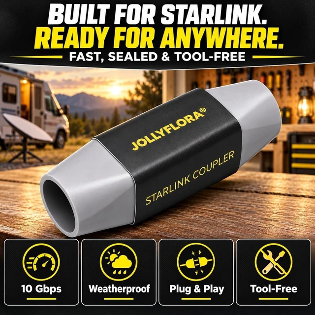 Alt view image 2 of 7 - Starlink Cable Coupler for Starlink Gen 3/Gen 4/ Mini