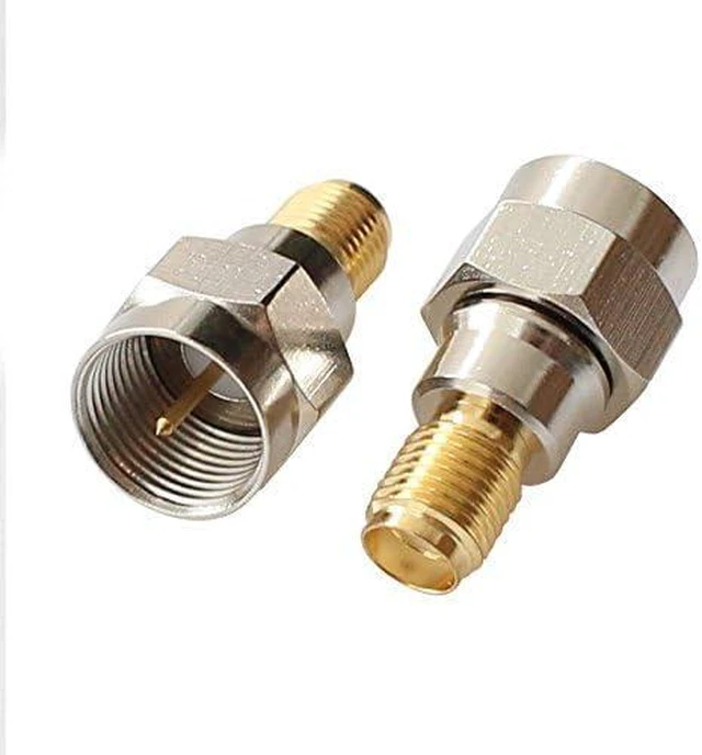 Alt view image 6 of 6 - F Type to Sma Male Female Coax Connector Coaxial Adapter 2 Sets 6 Pcs