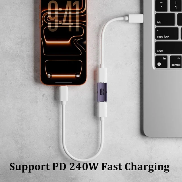 Alt view image 3 of 7 - 80Gbps USB-C Coupler 240W USB Type C Female to Female Adapter Extender Support 240W PD Fast Charging 80Gbps Data Transfer 8K@60Hz Video Ouput. (3 Pack)